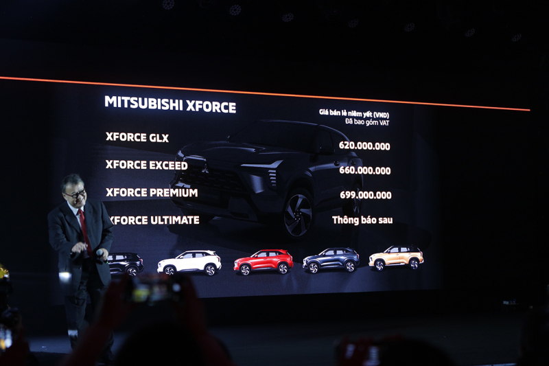 Mitsubishi Xforce ra mắt,Mitsubishi Xforce,Các phiên bản Mitsubishi Xforce,Xfore ra mắt,Giá xe Xfore,giá xe Mitsubishi Xforce